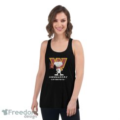 Nfl Washington Commanders Snoopy I’ll Be There For You 2023 shirt - Women's Flowy Racerback Tank