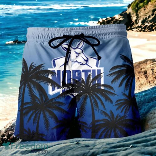 North Melbourne Kangaroos AFL Sport Custom Name Beach Shorts For Fans Product Photo 2