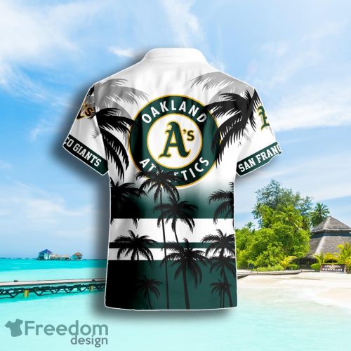 Oakland Athletics Coconut Tree Beach Pattern Pattern Hawaiian Shirt Summer Gift For Men Women Product Photo 3