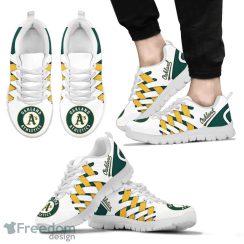 Oakland Athletics Logo Team Sneaker Shoes Gift For Fans Product Photo 2