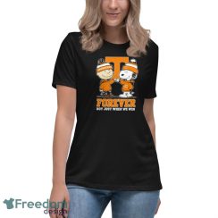 Official Charlie Brown Fist Bump Snoopy Tennessee Volunteers Forever Not Just When We Win Shirt - Women's Relaxed Short Sleeve Jersey Tee