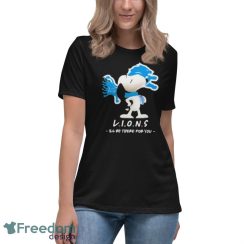 Official Detroit Lions I’ll Be There For You Friends Snoopy Shirt - Women's Relaxed Short Sleeve Jersey Tee