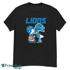 Official detroit Lions Peanuts Snoopy Charlie Brown And Woodstock T-shirt