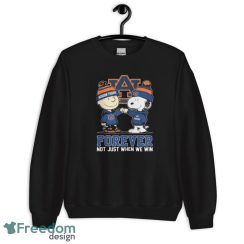 Official peanuts Charlie Brown And Snoopy Auburn Tigers Forever Not Just When We Win Shirt - Unisex Crewneck Sweatshirt