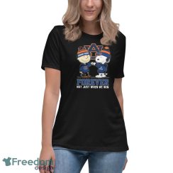Official peanuts Charlie Brown And Snoopy Auburn Tigers Forever Not Just When We Win Shirt - Women's Relaxed Short Sleeve Jersey Tee
