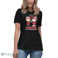 Official peanuts Charlie Brown And Snoopy Toronto Raptors Forever Not Just When We Win Shirt - Women's Relaxed Short Sleeve Jersey Tee