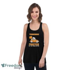 Official Peanuts Snoopy And Woodstock On Car Tennessee Basketball Forever Not Just When We Win Shirt - Women's Flowy Racerback Tank