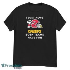 Original Snoopy I Just Hope Kansas City Chiefs Both Teams Have Fun Shirt