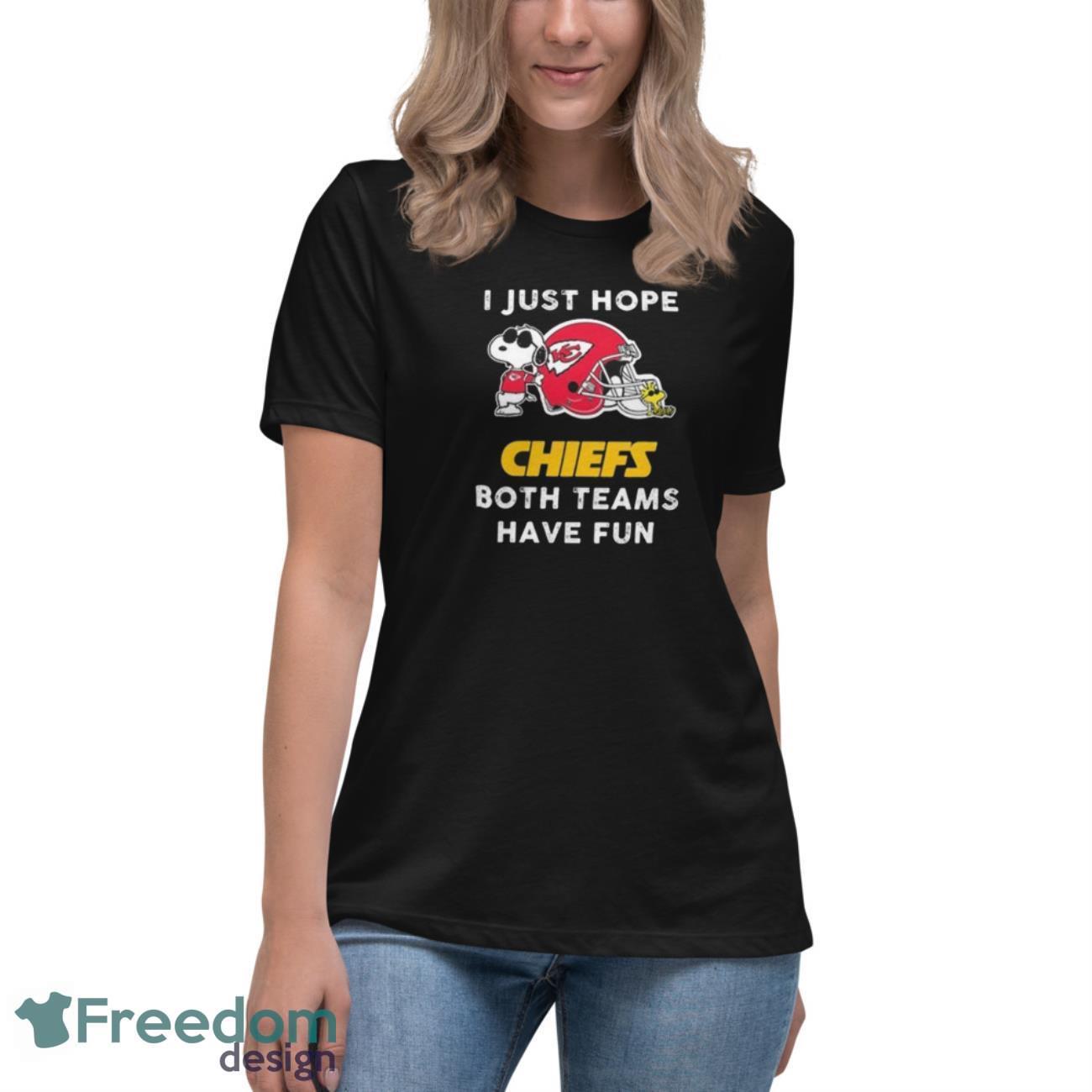 original-snoopy-i-just-hope-kansas-city-chiefs-both-teams-have-fun-shirt-3.jpeg Original Snoopy I Just Hope Kansas City Chiefs Both Teams Have Fun Shirt - Women's Relaxed Short Sleeve Jersey Tee