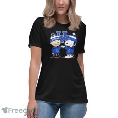 Peanuts Snoopy And Charlie Brown Friends Kentucky Wildcats Shirt - Women's Relaxed Short Sleeve Jersey Tee