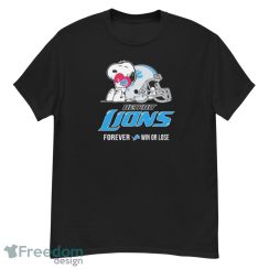 Peanuts Snoopy Detroit Lions Forever Win Or Lose Shirt - G500 Men’s Classic T-Shirt