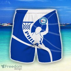 Philadelphia 76ers 3D Shorts Summer Holiday Gift For Men