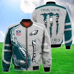 Philadelphia Eagles Bomber 3D Jackets Style Gift Mens Monter Energy Custom Name