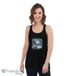 Philadelphia Eagles Mix Snoopy Shirt - Women's Flowy Racerback Tank