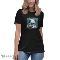 Philadelphia Eagles Mix Snoopy Shirt - Women's Relaxed Short Sleeve Jersey Tee