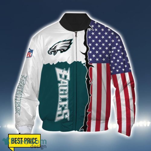 Philadelphia Eagles US Flag 3D Printing T-Shirt Hoodie Sweatshirt For Fans Product Photo 4