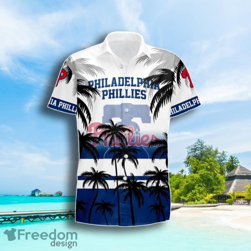 Philadelphia Phillies Coconut Tree Beach Pattern Pattern Hawaiian Shirt Summer Gift For Men Women Product Photo 2