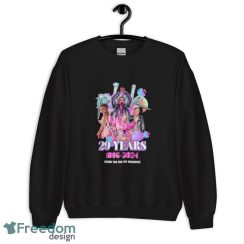 Pink 29 Years 1995 2024 Memories Signature Shirt - Unisex Crewneck Sweatshirt