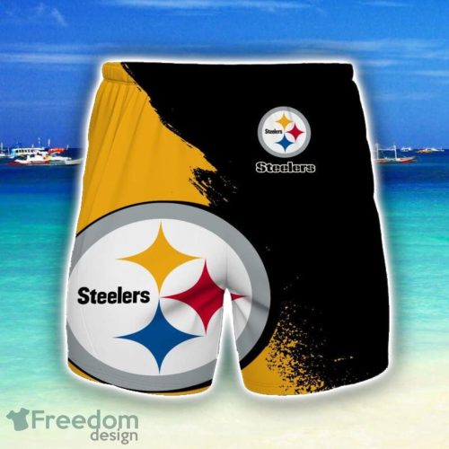 Pittsburgh Steelers 3D All Print Beach Shorts For Pittsburgh Steelers Fans Product Photo 1