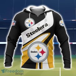 Pittsburgh Steelers Logo Team 3D Printing T-Shirt Hoodie Sweatshirt For Fans