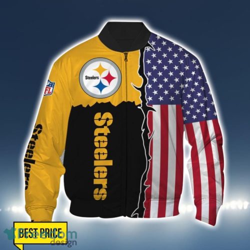 Pittsburgh Steelers US Flag 3D Printing T-Shirt Hoodie Sweatshirt For Fans Product Photo 4