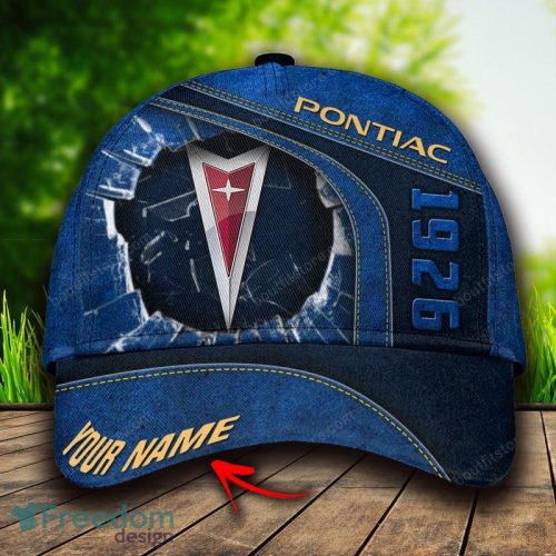 Pontiac Custom Name All Over Print 3D Cap Blue Mens Gifts New Hot Hat Trending Summer - Pontiac Custom Name All Over Print 3D Cap Blue Mens Gifts New Hot Hat Trending Summer