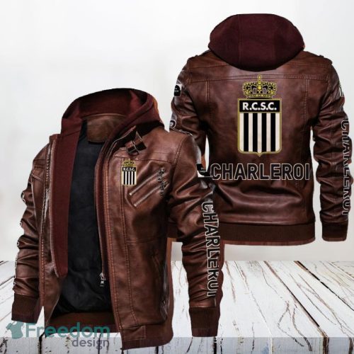 R Charleroi Sc Trendy Leather Jacket Gift For Men Product Photo 1