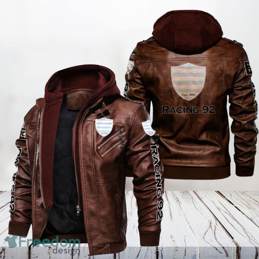 Racing 92 Trendy Leather Jacket Gift For Men Product Photo 1