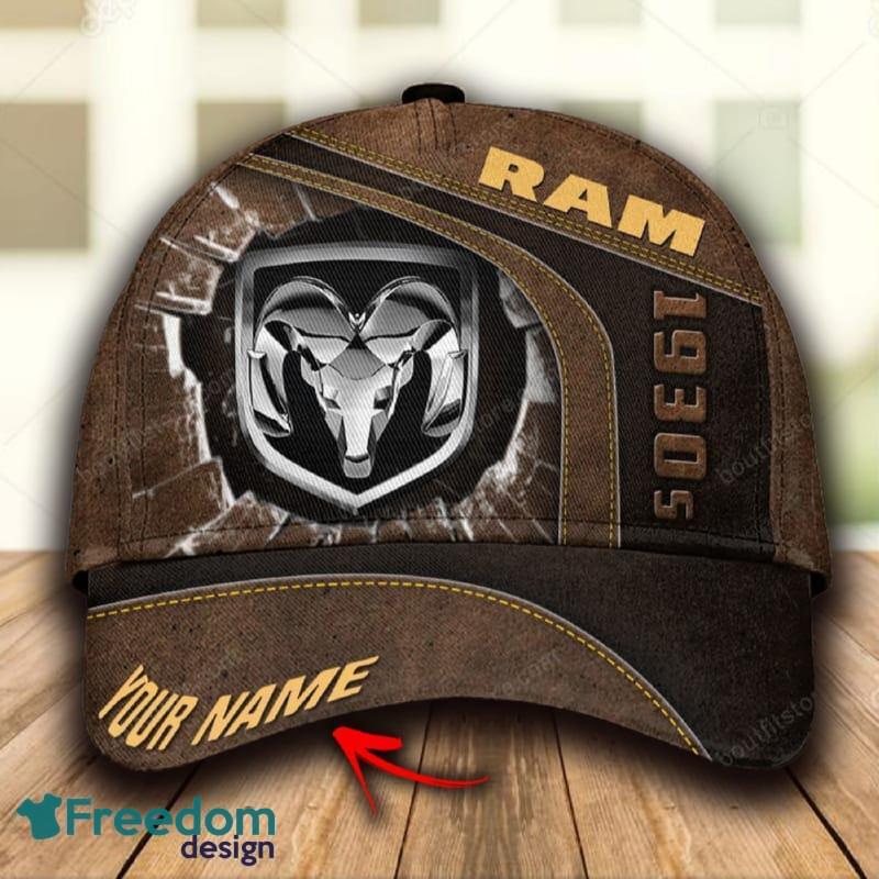 Ram truck Beach Custom Name All Over Print 3D Hat Cap Brown For Mens Gift Hot Trending Summer - Ram truck Beach Custom Name All Over Print 3D Hat Cap Brown For Mens Gift Hot Trending Summer