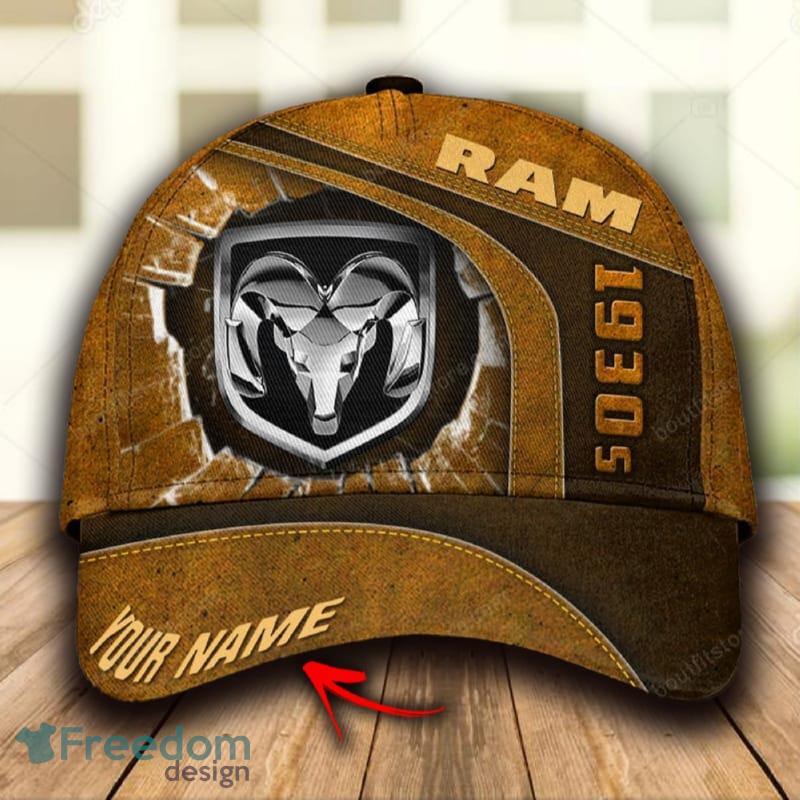 Ram truck Palm Custom Name All Over Print 3D Hat Cap Brown For Mens Gift Hot Trending Summer - Ram truck Palm Custom Name All Over Print 3D Hat Cap Brown For Mens Gift Hot Trending Summer