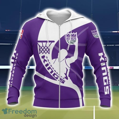 Sacramento Kings 3D All Over Printed T-Shirt Sweatshirt Hoodie Product Photo 2