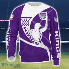 Sacramento Kings 3D All Over Printed T-Shirt Sweatshirt Hoodie Product Photo 3