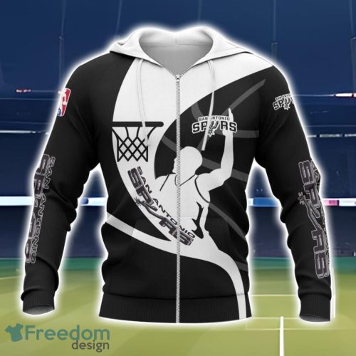 San Antonio Spurs 3D All Over Printed T-Shirt Sweatshirt Hoodie Product Photo 2