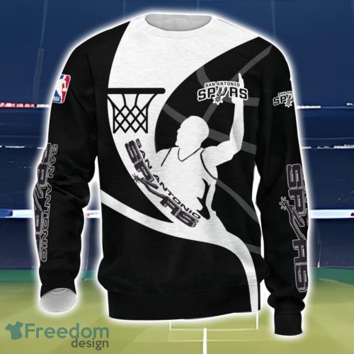 San Antonio Spurs 3D All Over Printed T-Shirt Sweatshirt Hoodie Product Photo 3