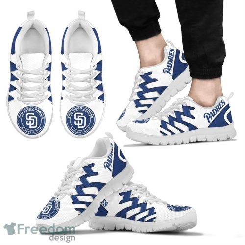 San Diego Padres Logo Team Sneaker Shoes Gift For Fans Product Photo 2