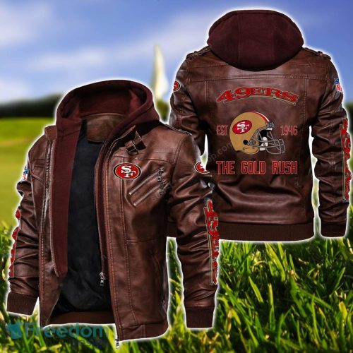 San Francisco 49ers 2D Leather Jacket Sport lover Gift Father's Day Gift Product Photo 2