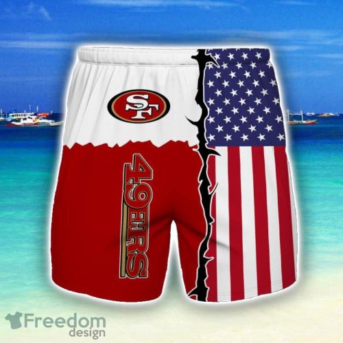 San Francisco 49ers 3D All Print Beach Shorts For Men Summer Gift Product Photo 1