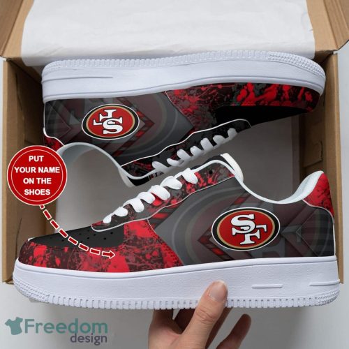 San Francisco 49ers Air Force 1 Sneakers Custom Name Sneakers Product Photo 1