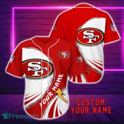 San Francisco 49ers Personalized Name 3D Baseball Jersey Shirt For Fans