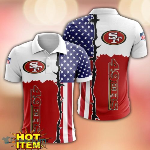 San Francisco 49ers US Flag 3D Polo Shirt Golf Polo Shirt Men Gift Product Photo 1