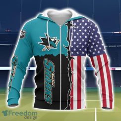 San Jose Sharks 3D All Over Printed T-Shirt Sweatshirt Hoodie Product Photo 2