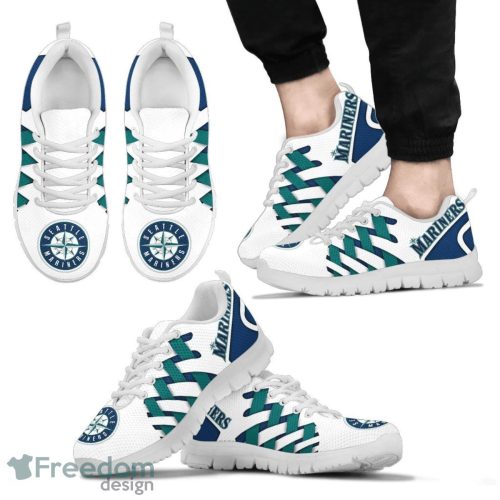 Seattle Mariners Logo Team Sneaker Shoes Gift For Fans Product Photo 2