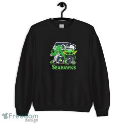 Seattle Seahawks Baby Yoda Happy St.Patrick’s Day Shamrock Shirt - Unisex Crewneck Sweatshirt