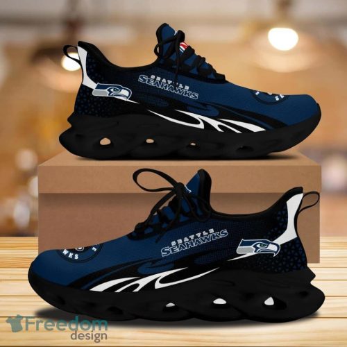 Seattle Seahawks Nfl Sport Max Soul Shoes Sneaker Wave Pattern Trending Summer Product Photo 1