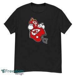 Snoopy And Woodstock Resting On Kansas City Chiefs Helmet Shirts