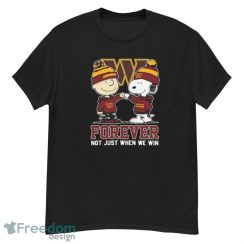 Snoopy Fist Bump Charlie Brown Washington Commanders Forever Not Just When We Win Shirt - G500 Men’s Classic T-Shirt