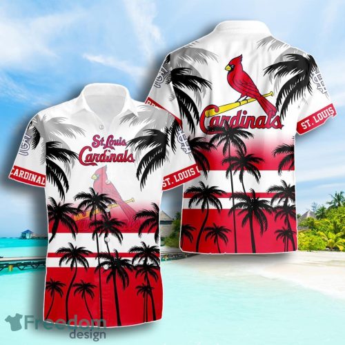 St. Louis Cardinals Coconut Tree Beach Pattern Pattern Hawaiian Shirt Summer Gift For Men Women Product Photo 1