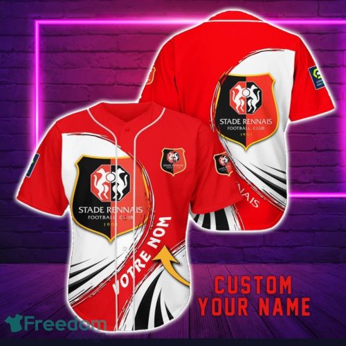 Stade Rennais F.C Personalized Name 3D Baseball Jersey Shirt For Fans Product Photo 1