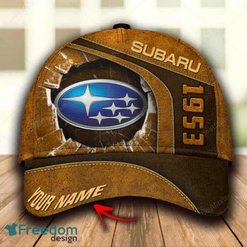 Subaru Famous Custom Name All Over Print 3D Hat Cap Brown For Mens Gift Hot Trending Summer - Subaru Famous Custom Name All Over Print 3D Hat Cap Brown For Mens Gift Hot Trending Summer