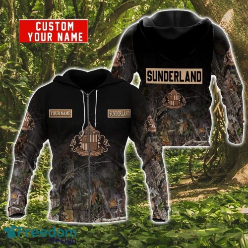 Sunderland Personalized Name 3D Hoodie Zip Hoodie For Hunting And Sport Fans Product Photo 2